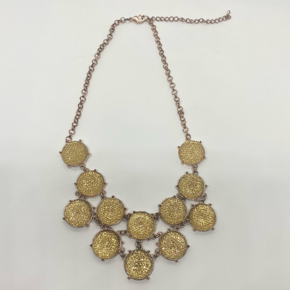 Rose Gold Glitzy Statement Necklace